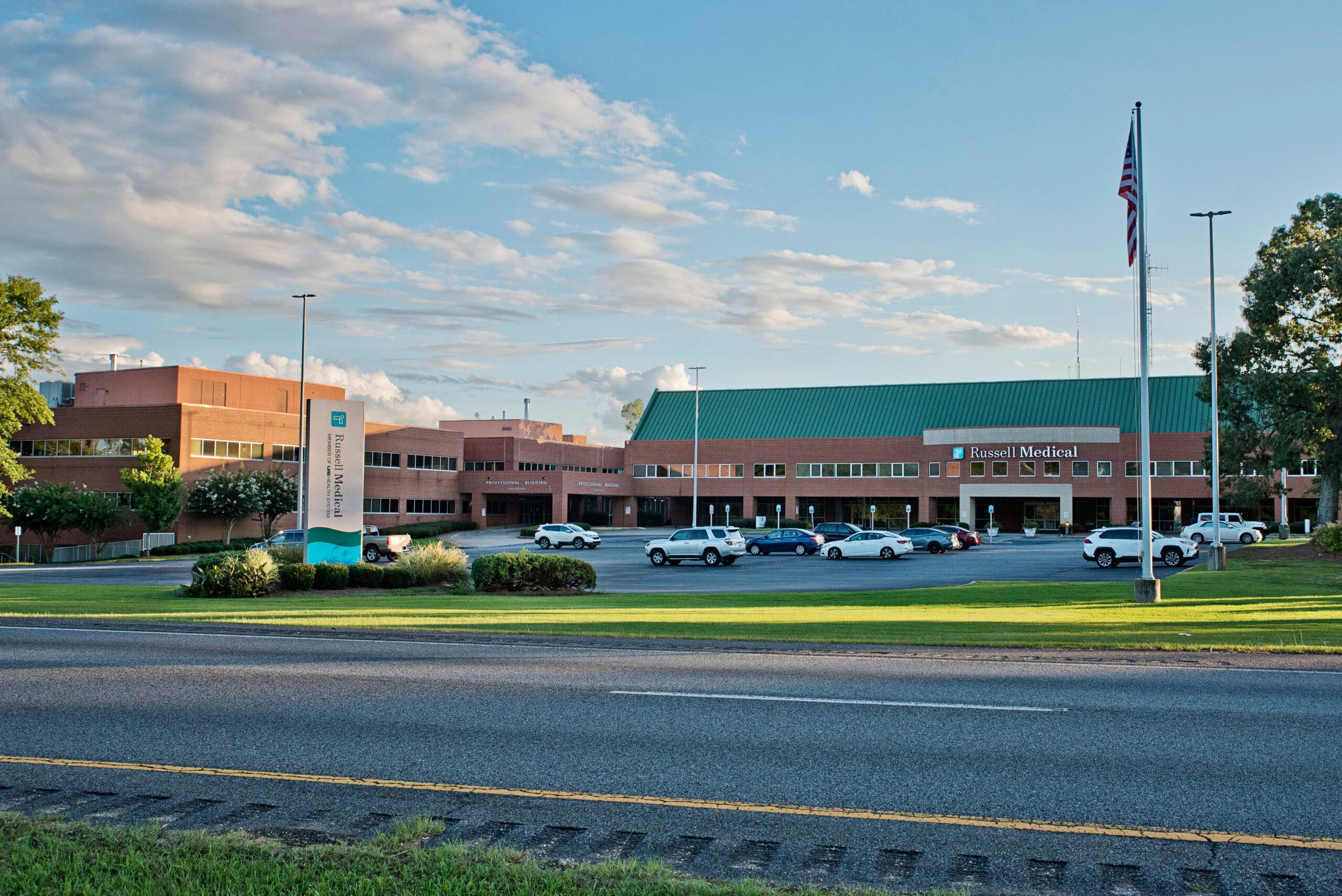 Outside of the Russell Medical Hospital